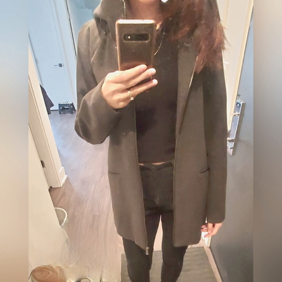 ONLY - grey hooded jacket - Picture 1 of 4